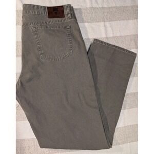 Men's‎ FRYE Jeans Straight Leg Size 38X33 Cotton Blend Brown/Beige Rugged